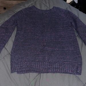 Faded Glory Women's Dark Purple Knit Sweater
